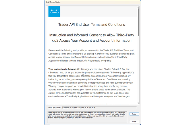 Schwab Terms and Conditions